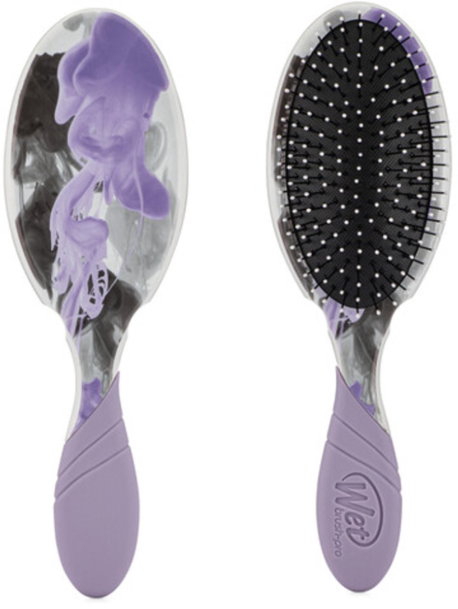 WetBrush PRO Detangler Inked Impression Lavender – Professionele Ontwarrende Haarborstel – Geschikt Voor Nat & Droog Haar – Ultra Zachte IntelliFlex® Borstelharen – Vermindert Haarbreuk – Voor Elk Haartype – Luxe Design – Voor Mooie, Gezonde Lokken