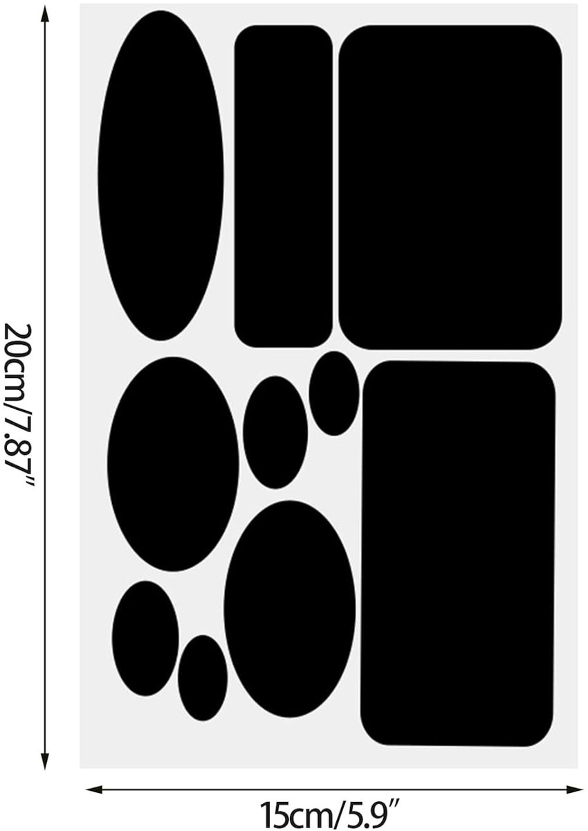 TuseRxln Kleding Patchs - Zelfklevende Patches - Reparatie Voor Donsjassen En Kleding - 10 Stuks - Zwarte Oplossing