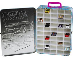 Klein Toys Hot Wheels verzamelkoffer - geschikt voor max. 50 auto's - 26x8,5x37,5 cm - blauw
