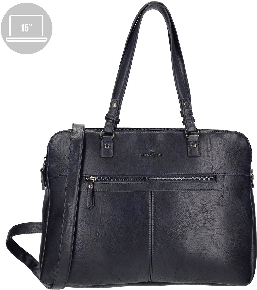 Enrico Benetti Julia Dames Laptoptas 15 inch - 65038 - Donkerblauw