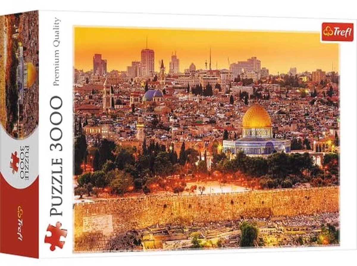 Puzzel van Jeruzalem Daken, 3000 Elementen, Premium Kwaliteit voor Volwassenen en Kinderen vanaf 15 Jaar