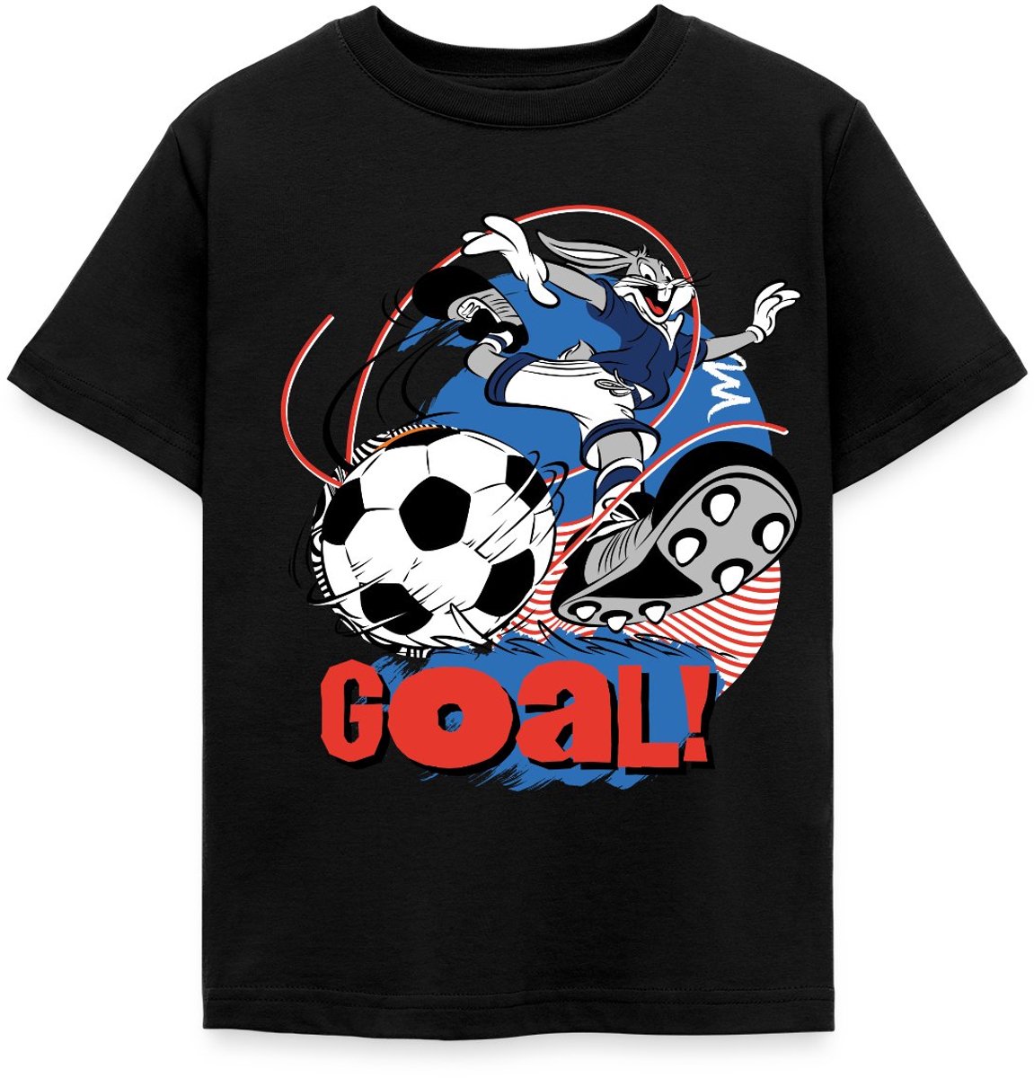 Looney Tunes Bugs Bunny Voetbal Ontwerp Goal! T-Shirt Kinderen