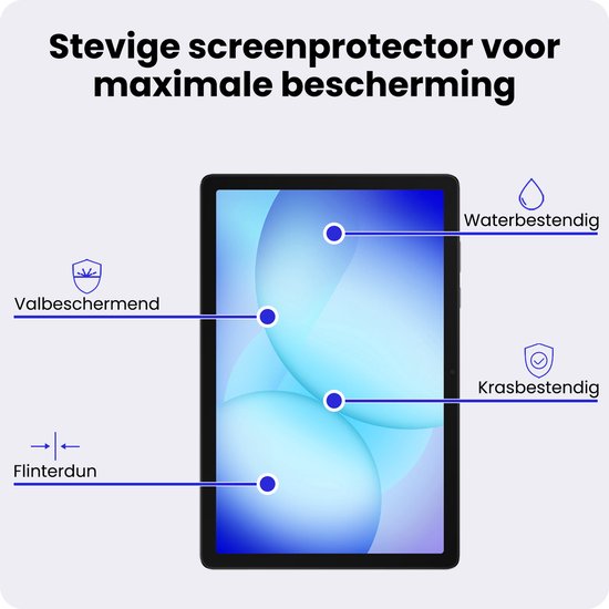 Screenprotector - 2 Stuks - Geschikt voor Samsung Galaxy Tab A11 Plus / A9 Plus - Extra Sterk - Beschermglas - Gehard Glas - Tempered Glass - Screen Protector