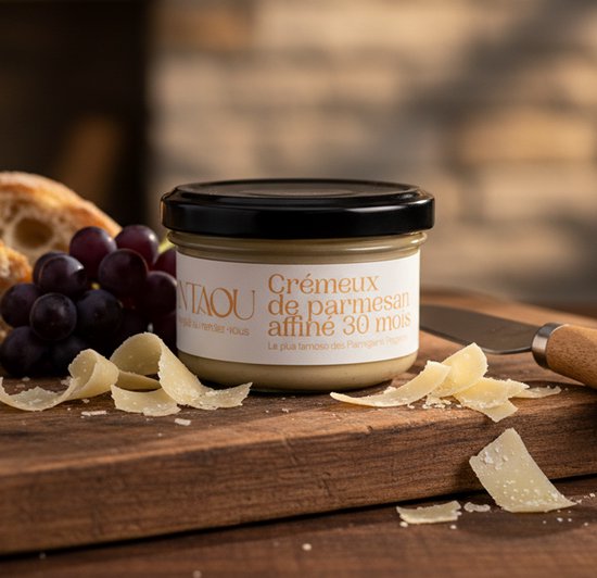 2 x Luxe Crème van Oude Parmezaan – Ambachtelijke Saus, dip en broodbeleg uit Frankrijk – Antaou – Voor indrukwekkende borrels & culinaire experimenten, 2 x 90g