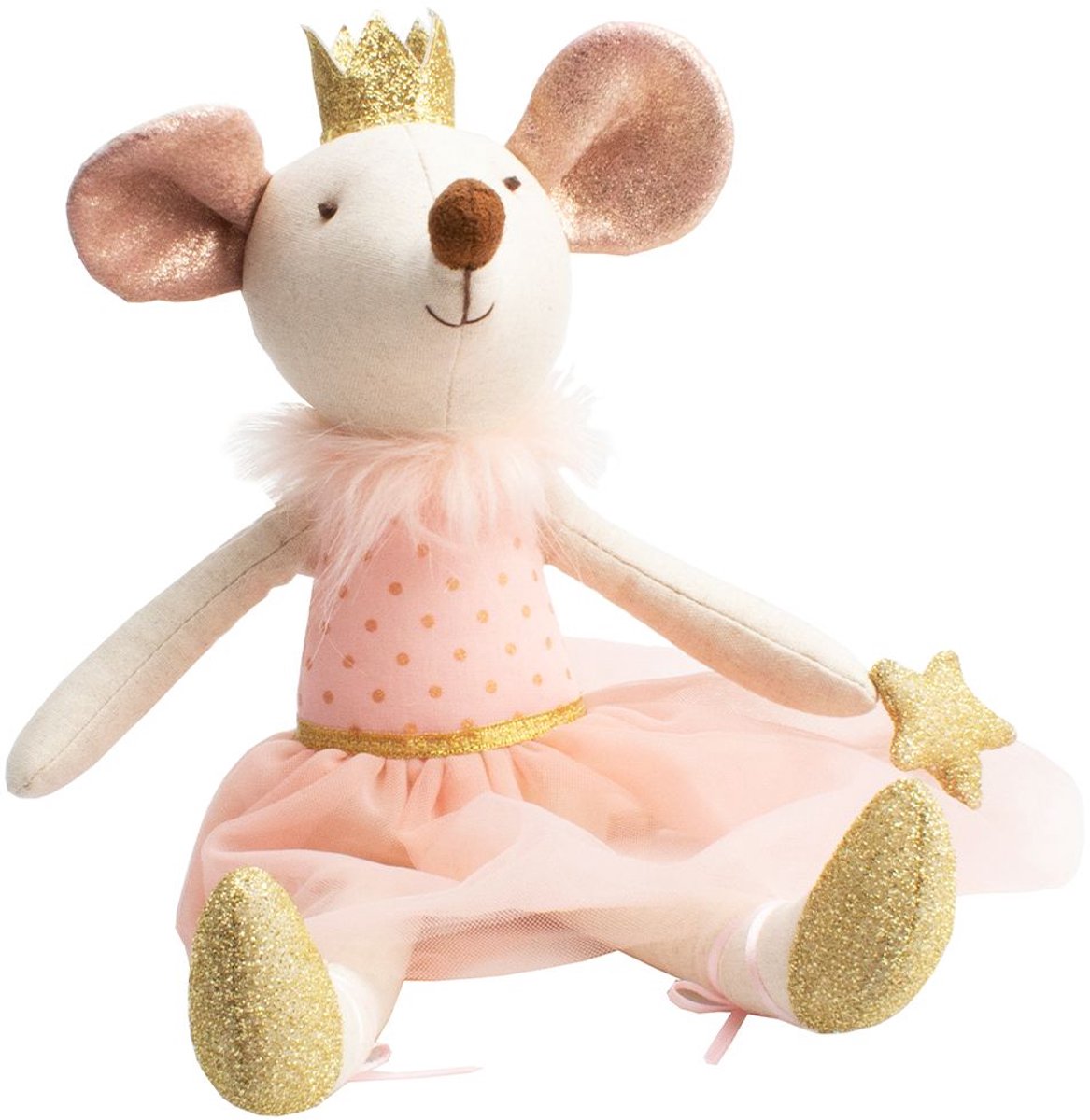 Magni Teddy Pop Muizenmama 35 cm – Zachte Knuffel Pop voor Kinderen