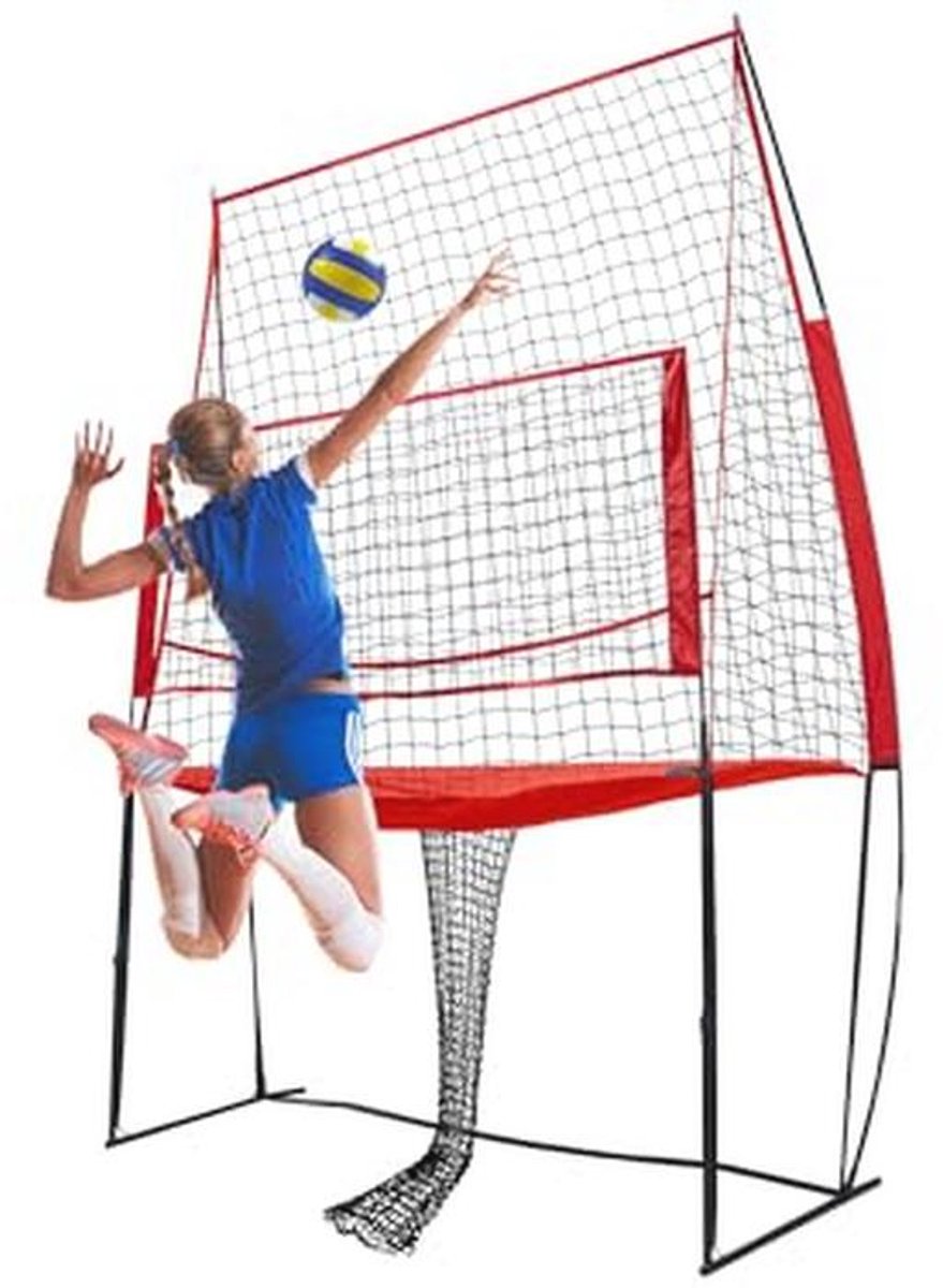 Verstelbaar volleybal trainingsnet voor spiking, blokkering en vaardigheden