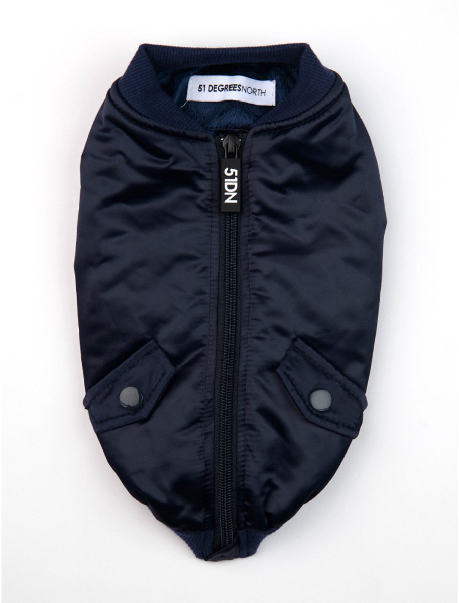 51 Degrees North Bomberjack Blue hondenjas 40 cm