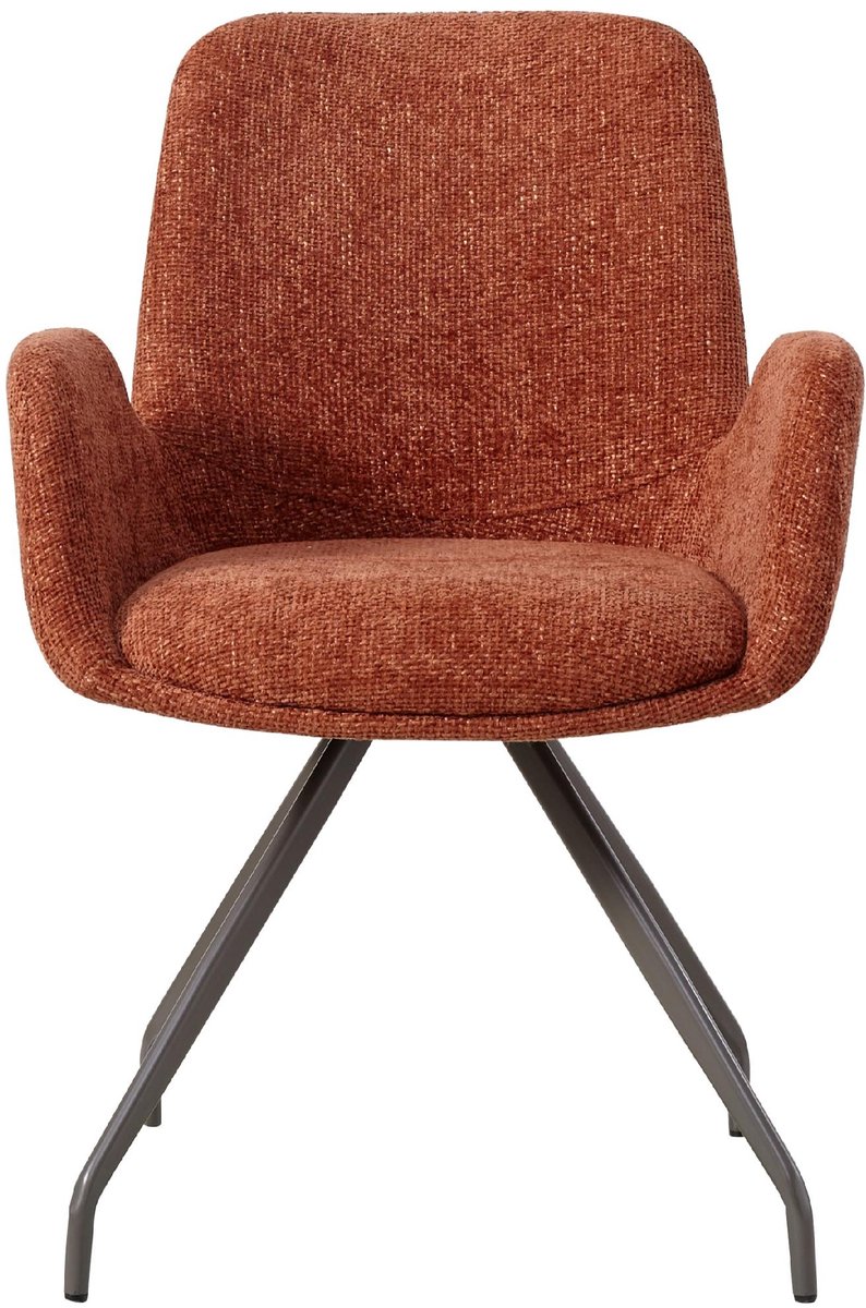 PTMD Eetkamerstoel Athena - Bruin - 63x60x86.5cm