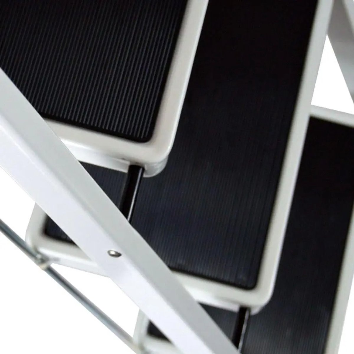 Milova Ladder - Keukentrapje - 4 treden met leuning - Vouwladder - Huishoudtrap - Anti slip – foto 6