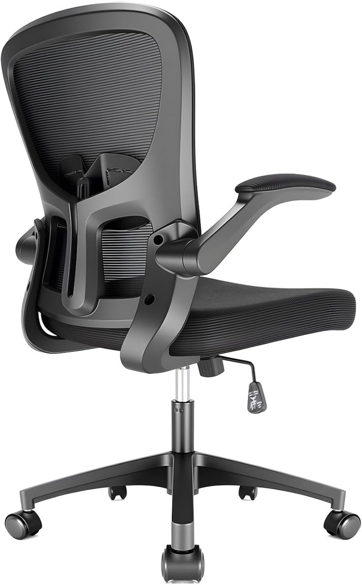 Ergonomische Bureaustoel Pro Comfort™ – - 52x46x103 cm - Zwart - Comfort™ – Verstelbare Armleuningen – - Medahomestore