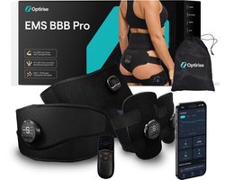 Optirise EMS - Buikspiertrainers Elektrisch + Billen Trainer Elektrisch + Beentrainer - EMS Trainers - AB Roller - Buiktrainer - Cellulite Massage Apparaat - Spier Massage Apparaat - Tens - Spierstimulator - Afvallen - Fatburner - USB Oplaadbaar