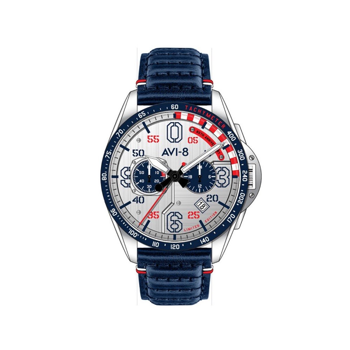 AVI-8 - AV-4143-01 - Polshorloge - Heren - Kwarts - P-51 Mustang Kindelberger