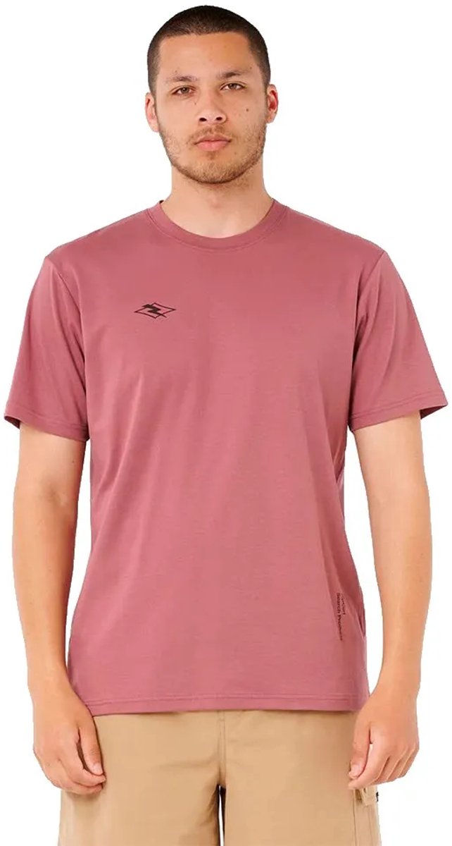 Rip Curl Vaporcool Daimond Mick Fanning T-shirt Met Korte Mouwen L Man Paars