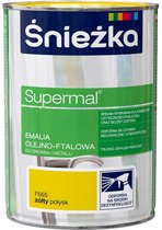 ŚNIEŻKA Supermal - Olie-Alkyd Emaille - Geel Glans - 0.8L - Voor Hout & Metaal