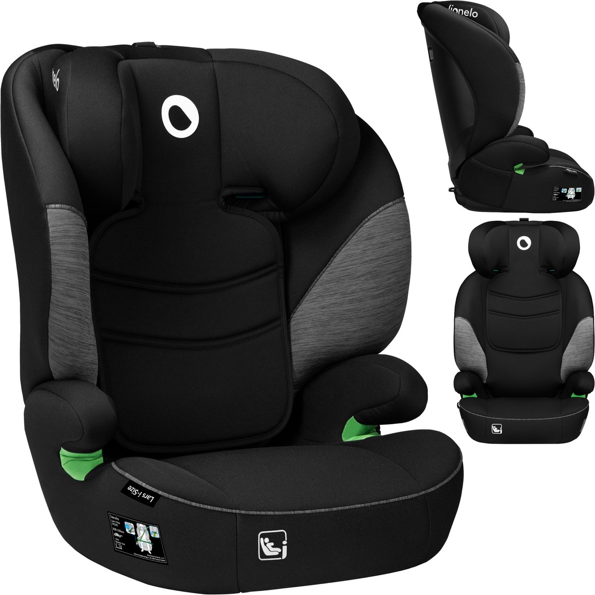 Lionelo Lars - i-Size Autostoeltje - 100-150cm - Memory Foam