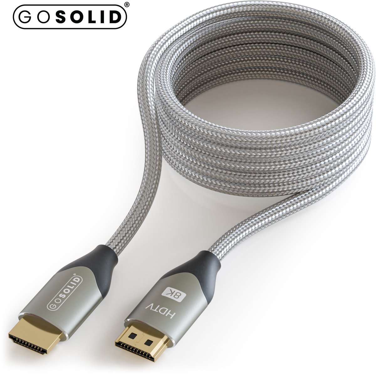 GO SOLID! ® HDMI kabel 2 meter - HDMI naar HDMI - HDMI kabel 2.1 - 8K 60Hz - 4K 120Hz - 2 meter