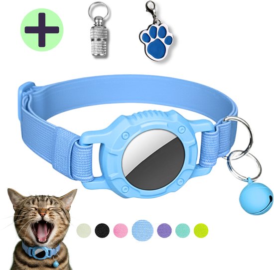 WHISKERZ kattenhalsband met AirTag houder