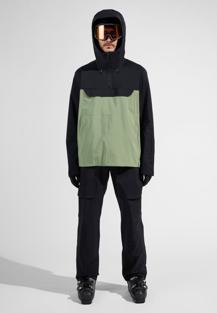 Odlo Heren Jacket hardshell X-ALP 3L Anorak Matte Zwart