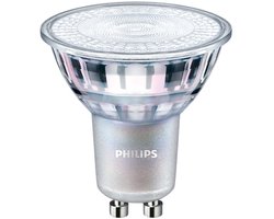 Philips - MASTER LEDspot ExpertColor GU10 PAR16 5.5W 400lm 36D - 940 Koel Wit | Beste Kleurweergave - Dimbaar - Vervangt 50W