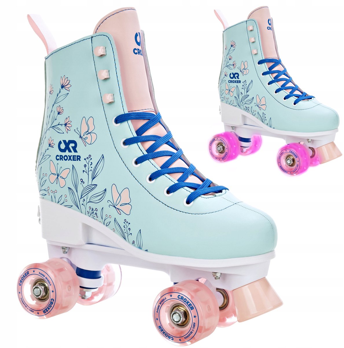 Verstelbare Croxer Amara Skates maat 31-34 met LED-wiel