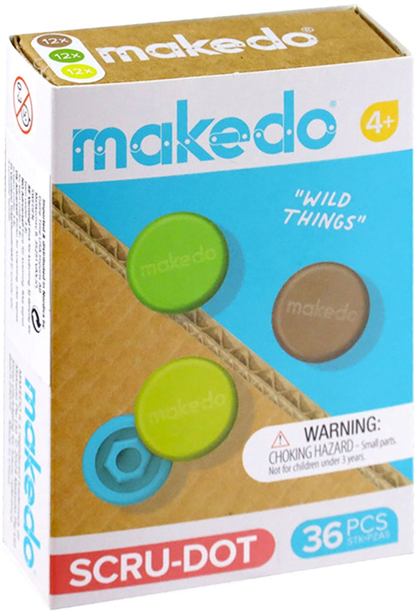 Makedo - Scru Dot - Wild Things - 36 stuks