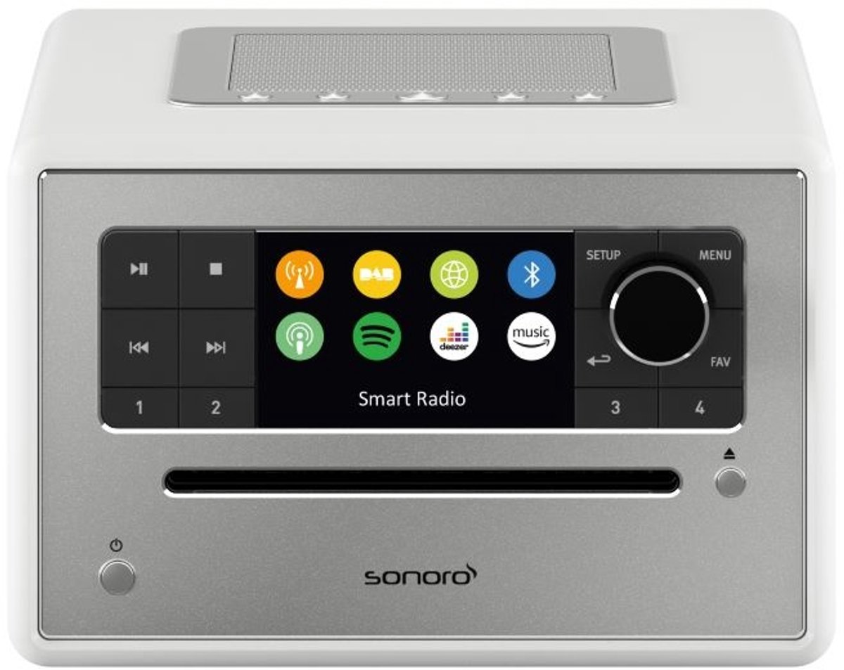Sonoro Elite 2025 Internet Radio met CD-Speler - Hoogglans wit