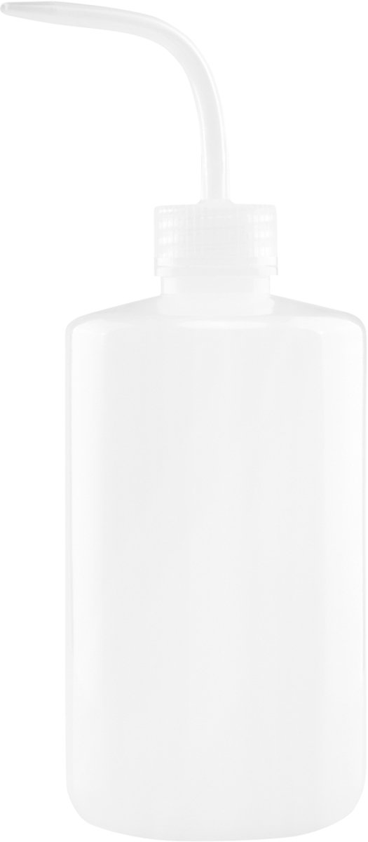 ACTIVESHOP Lab Series – Spoelfles 500 ml – LDPE Materiaal – Gebogen Spruitstuk – Nauwkeurige Dosering