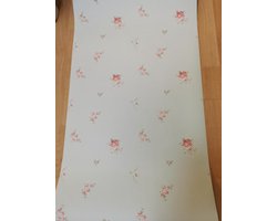 Groen rose bloemen behang GC29847