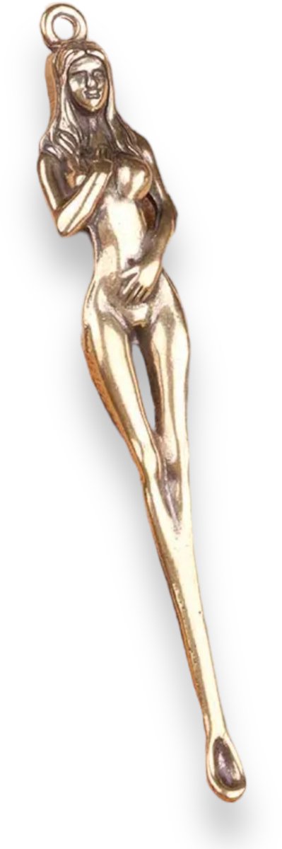 Elegante Sleutelhanger – Artistieke Vrouwenfiguur van Metaallegering | Stijlvol, Uniek & Perfect als Cadeau