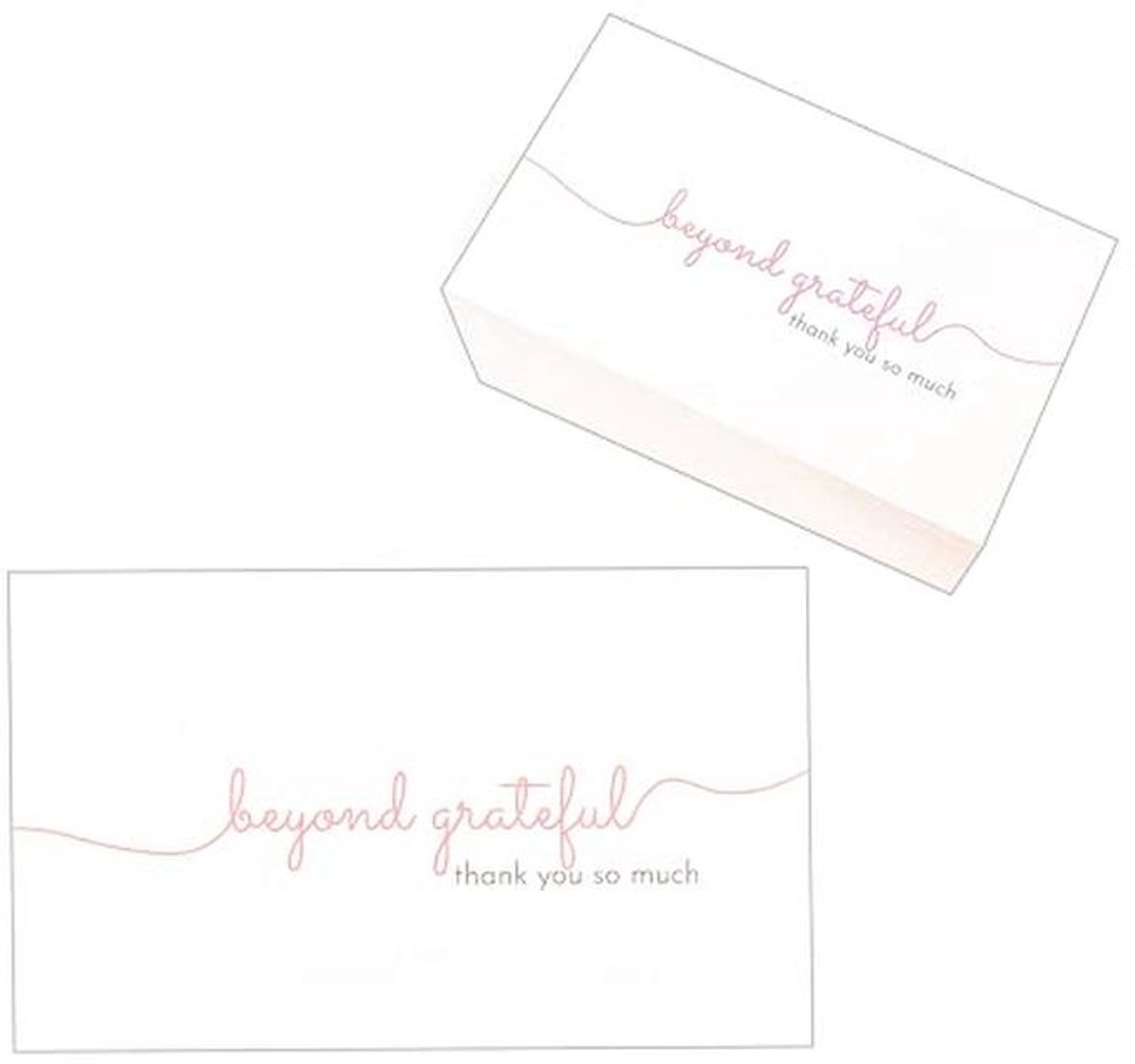 Elegante bedankkaarten set van 100