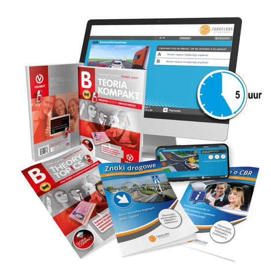 Auto Theorieboek Rijbewijs B Pools met Samenvatting en 5 Uur ... - cover