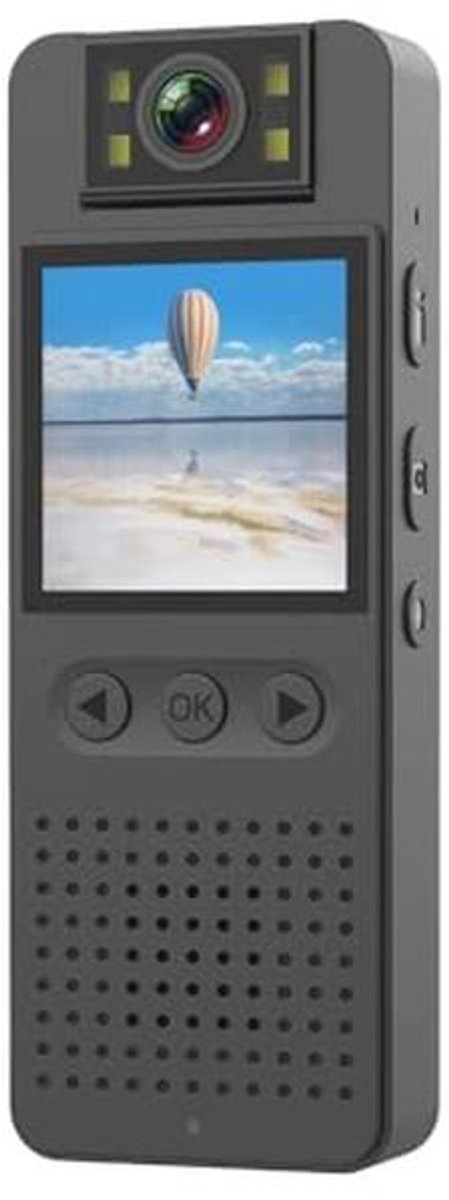 Mini lichaamscamera 1080p met nachtzicht en wifi-verbinding