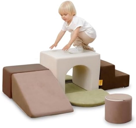 VEVOR Zachte Bouwstenen, Set Van 4, Schuimbouwstenen Voor Peuters Van 6 Maanden Tot 3 Jaar Grote Bouwstenen Van Pu Leer Indoor Klim VEVOR Zachte Bouwstenen, Set Van 4, Schuimbouwstenen Voor Peuters Van 6 Maanden Tot 3 Jaar Grote Bouwstenen Van Pu Leer Indoor Klim
