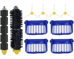 Vervangende Onderdelen Accessoires - Geschikt voor iRobot Roomba 600 Serie 694 676 675 692 695 677 671 690 680 660 650 620 614 610 600 Stofzuiger Robot - 1 Paar Hoofdborstel 4 Filter 4 Zijborstel - Reserveonderdelen