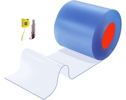 Transparant PVC Strokengordijn, 30,8 M Lang X 30,5 cm Breed, Thermisch Isolerende Kunststof Deurstrips, Ideaal voor Vriezers, Koelcellen En