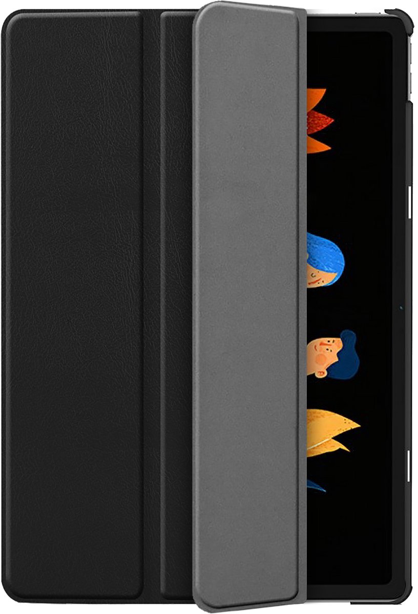 Cazy tablet Hoes geschikt voor Lenovo Idea Tab Plus - TriFold Bookcase - Zwart