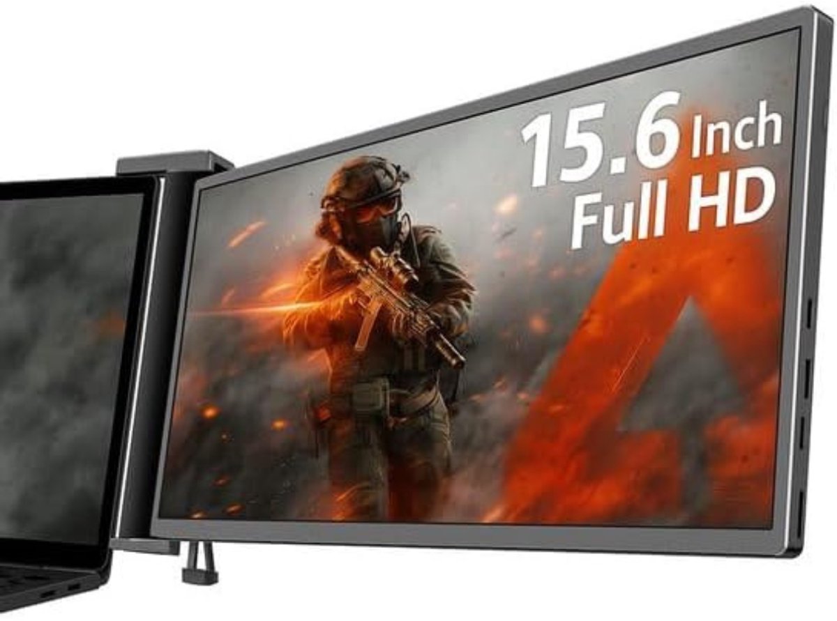 White-Label® Portable Monitor - Draagbare Scherm - Uitbreider - Full HD