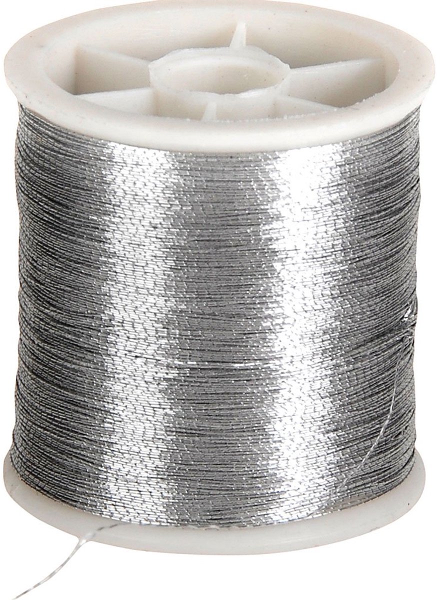 Famanu - 100-delige naaigaren, zilver