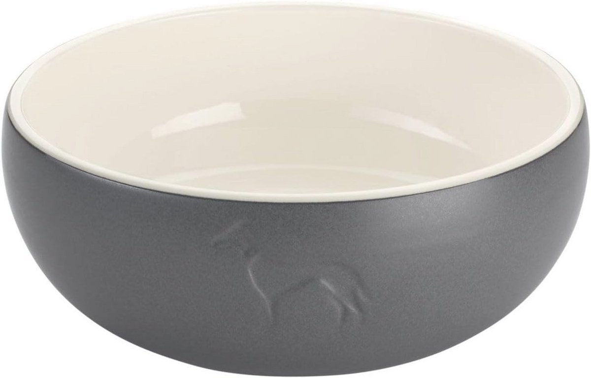 Keramische Voerbak voor Honden en Katten 900 ml - Grijs
