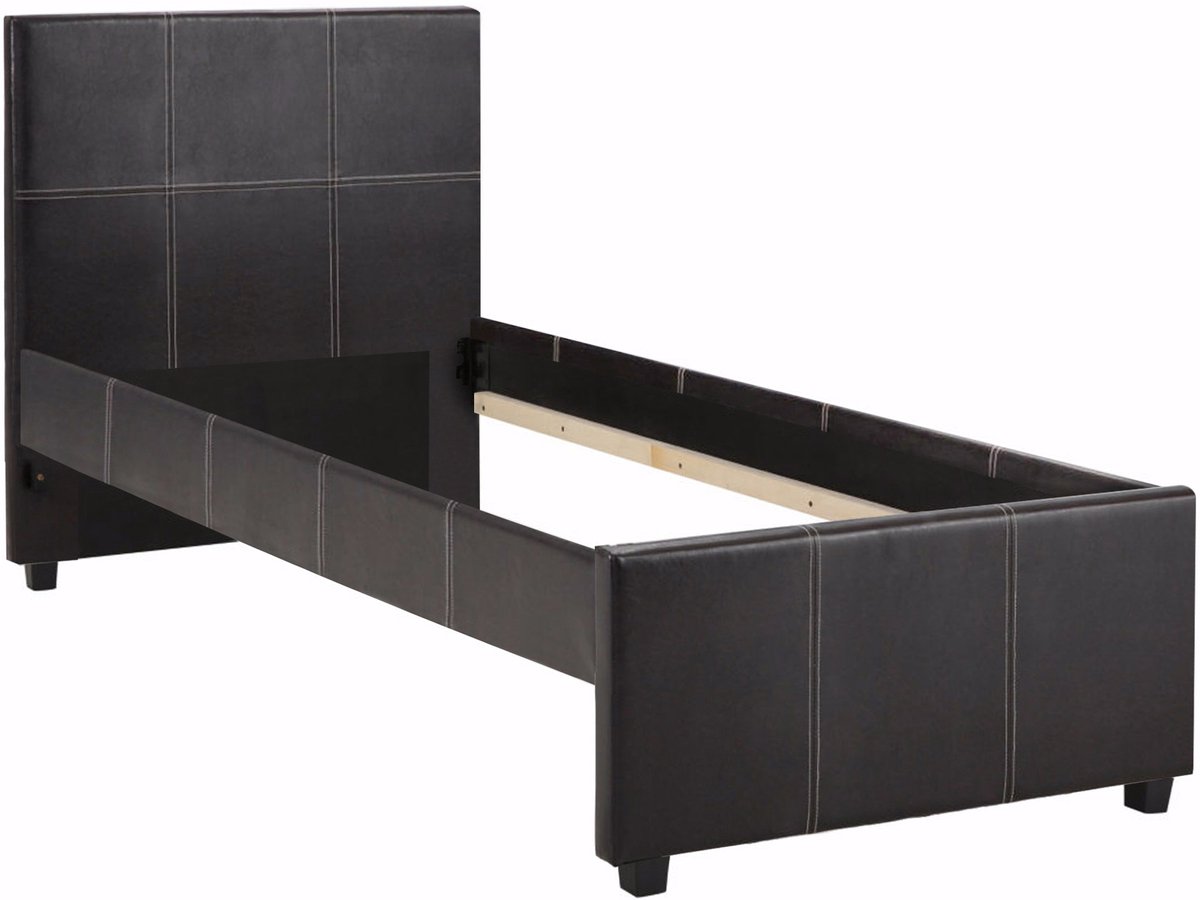 Maja-Bedframe - Bruin PU - 90x200