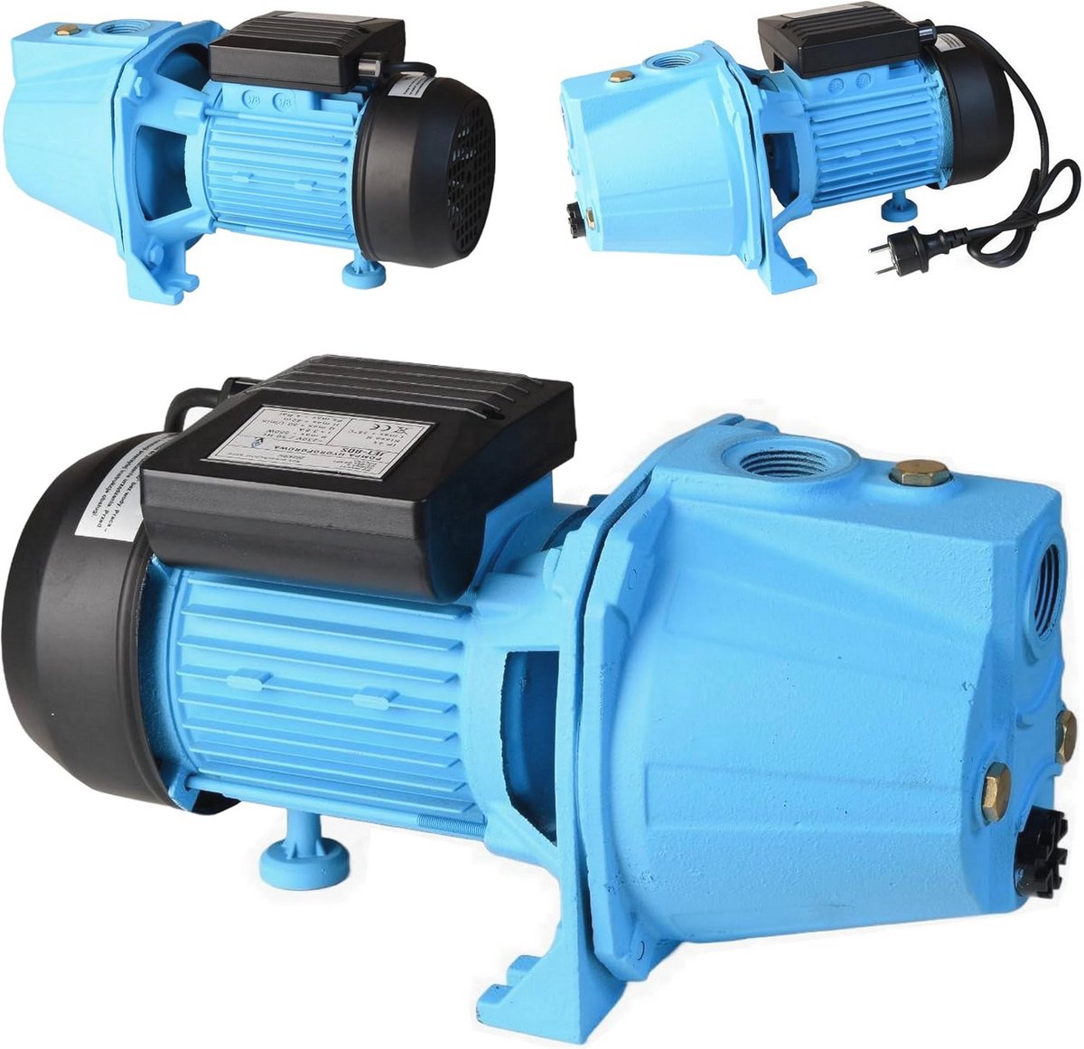 Efficiënte Waterpomp voor Tuinirrigatie en Huishoudelijk Gebruik – 550W, Debiet 3000 l/u, Opvoerhoogte 42 m