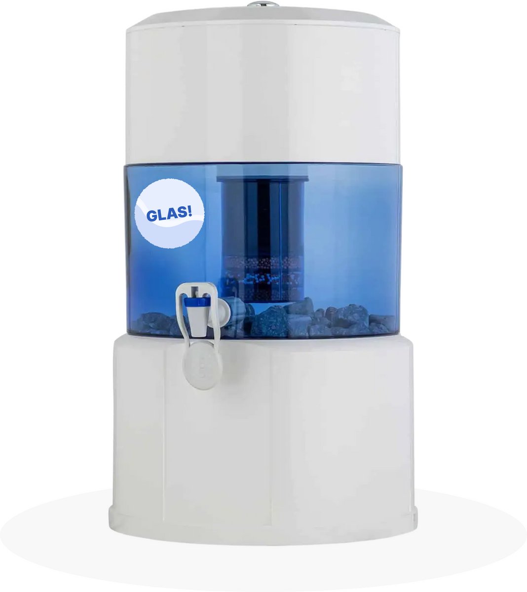 Aqualine 18 waterfilter – glas - 16,7 liter - alkalisch filter – schoon drinkwater – BPA-vrij