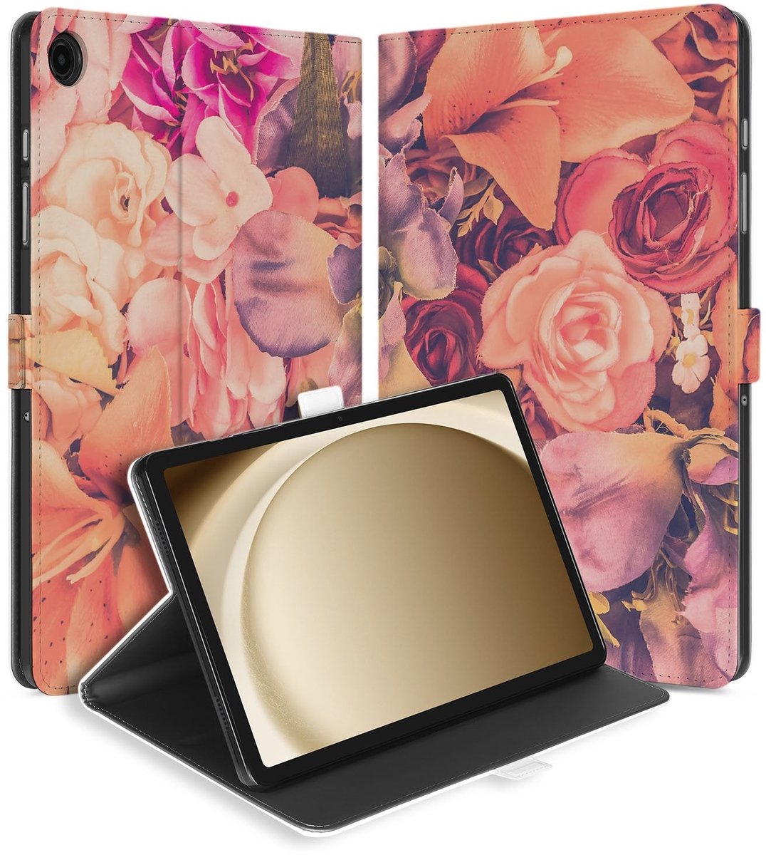 Tablet Book Case Bosje Bloemen Samsung Galaxy Tab A11 Plus