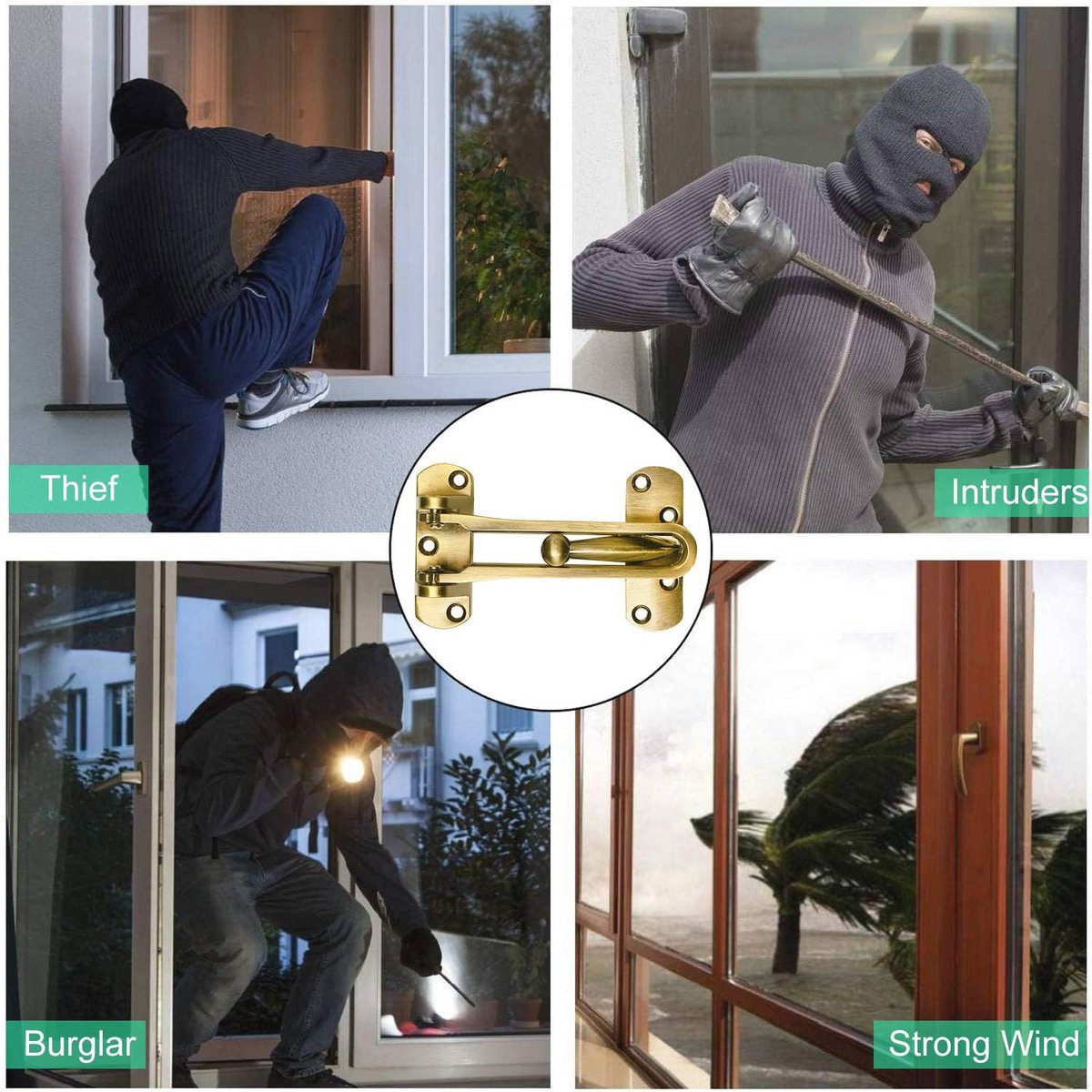 Versterk uw Deurbeveiliging met een Swing Bar Lock voor Voordeuren