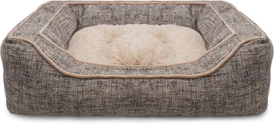 Luxe hondenbed, handgemaakt in Italië, comfortabele echte Chesterfield-slaapbank, luxe leer van hoge kwaliteit - Nederland