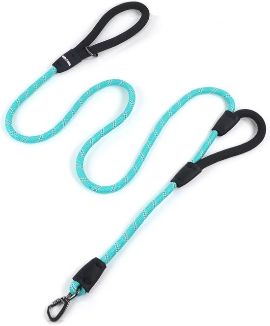 Nasjac Dubbele hondenriem, geen klitten, 360° draaibare connector, dubbele riem voor twee honden, verstelbare schokabsorberende bungee-reflecterende lijn voor honden, kleine, middelgrote en grote Nasjac Dubbele hondenriem, geen klitten, 360° draaibare connector, dubbele riem voor twee honden, verstelbare schokabsorberende bungee-reflecterende lijn voor honden, kleine, middelgrote en grote