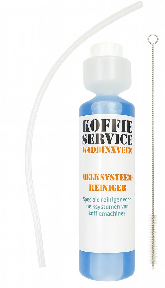 Melksysteemreiniger SET | 1 x originele melkslang - 250 ml reinigingsvloeistof - rager melkslang | werkt voor Jura - Nivona - Melitta - Siemens - Miele