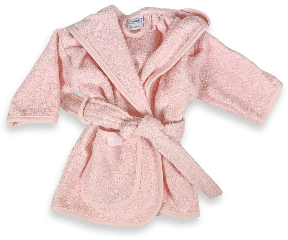 Funnies Badjas Junior Katoen Licht Roze Maat 98 - 104 - 110 - Badjas Uni Line, Roze 4-6jr