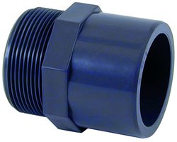 PVC-U Overgang Sok x AG 25-20mm x 1/2