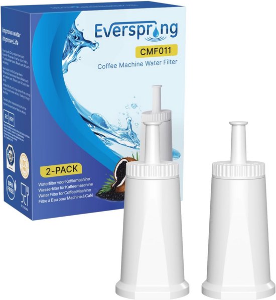vhbw 2 x waterfilter compatibel met Sage Barista Touch Impress BES881, SES876, SES881 espressomachine, wit